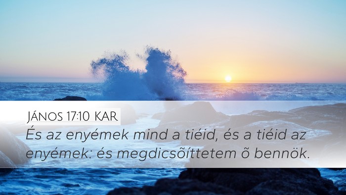 János 17:10 KAR Bible Verse Image