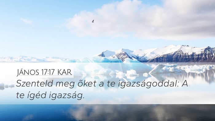 János 17:17 KAR Bible Verse Image