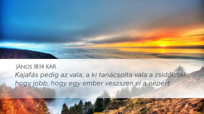 János 18:14 KAR Bible Verse Image