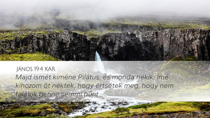 János 19:4 KAR Bible Verse Image