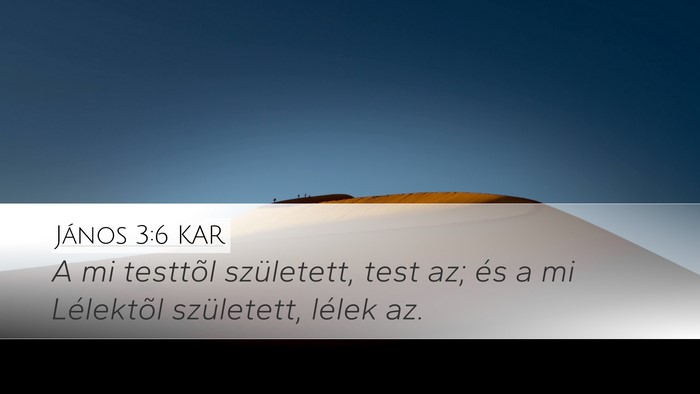 János 3:6 KAR Bible Verse Image
