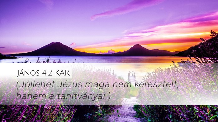 János 4:2 KAR Bible Verse Image