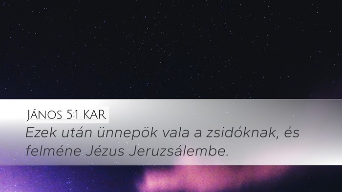 János 5:1 KAR Bible Verse Image