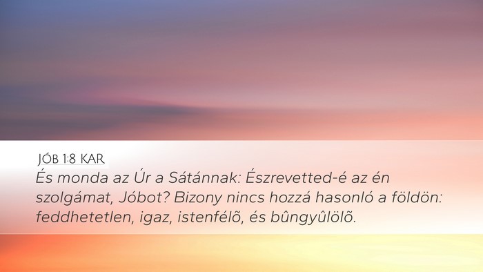 Jób 1:8 KAR Bible Verse Image