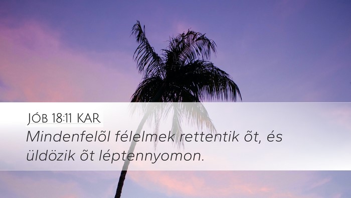 Jób 18:11 KAR Bible Verse Image