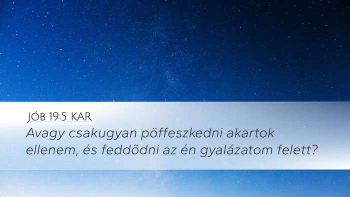 Jób 19:5 KAR Bible Verse Image