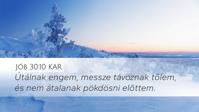 Jób 30:10 KAR Bible Verse Image