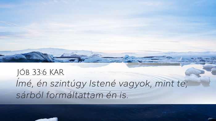 Jób 33:6 KAR Bible Verse Image