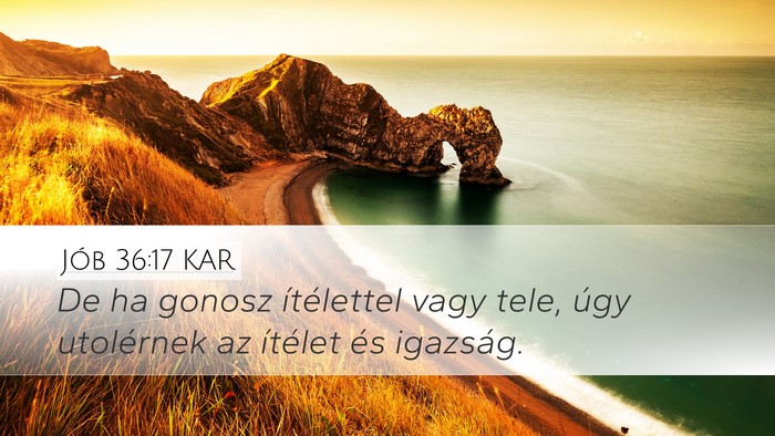 Jób 36:17 KAR Bible Verse Image