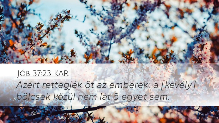 Jób 37:23 KAR Bible Verse Image