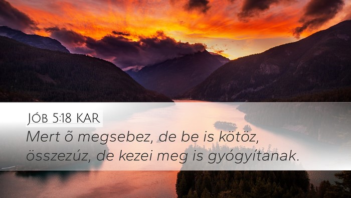 Jób 5:18 KAR Bible Verse Image