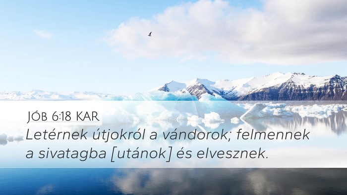 Jób 6:18 KAR Bible Verse Image