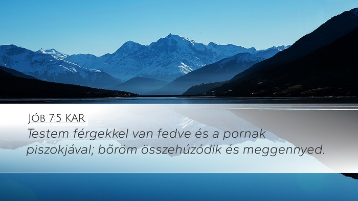 Jób 7:5 KAR Bible Verse Image