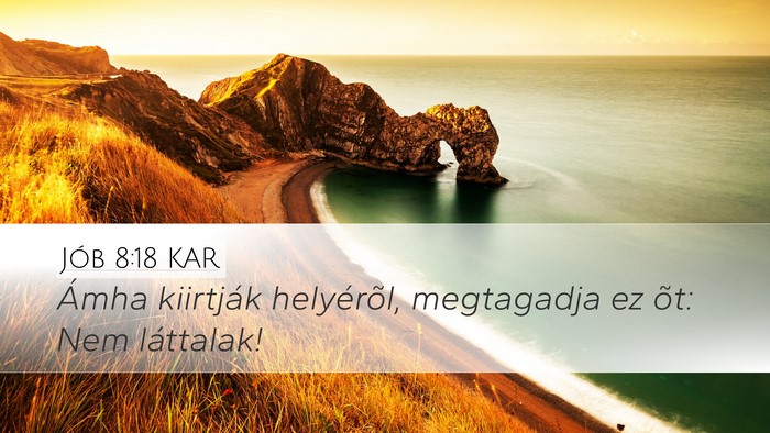 Jób 8:18 KAR Bible Verse Image