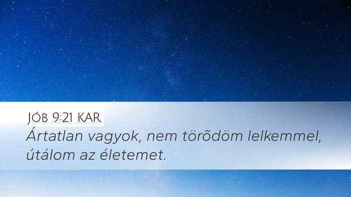 Jób 9:21 KAR Bible Verse Image
