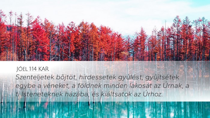 Jóel 1:14 KAR Bible Verse Image