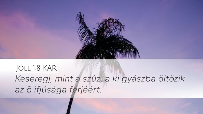Jóel 1:8 KAR Bible Verse Image