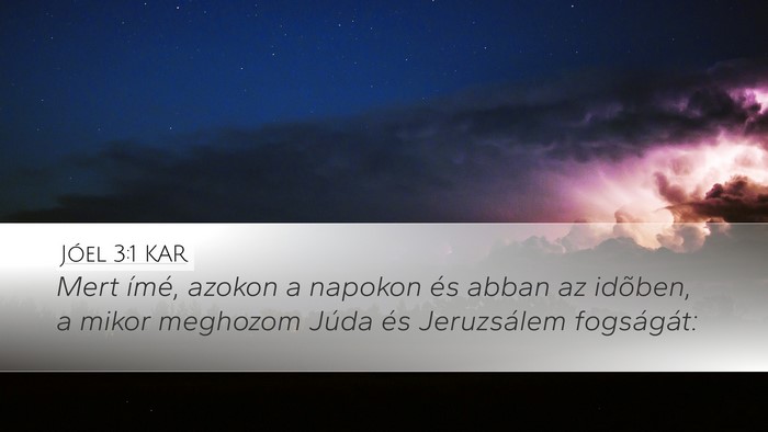 Jóel 3:1 KAR Bible Verse Image