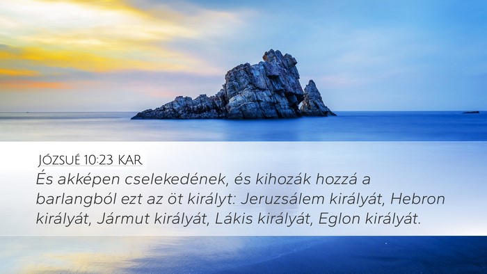 Józsué 10:23 KAR Bible Verse Image