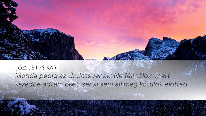 Józsué 10:8 KAR Bible Verse Image