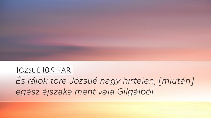 Józsué 10:9 KAR Bible Verse Image