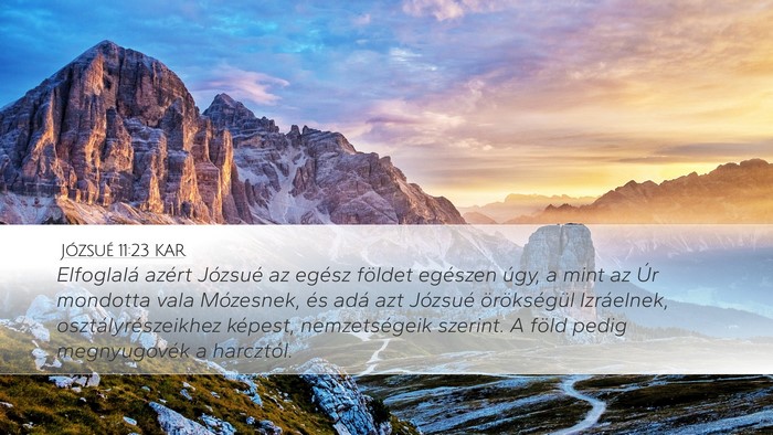Józsué 11:23 KAR Bible Verse Image