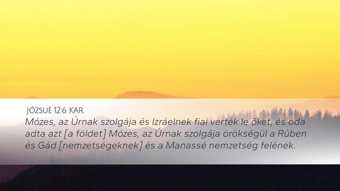 Józsué 12:6 KAR Bible Verse Image