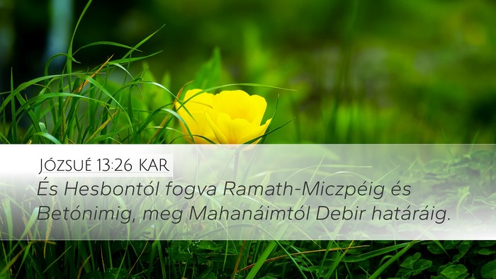 Józsué 13:26 KAR Bible Verse Image