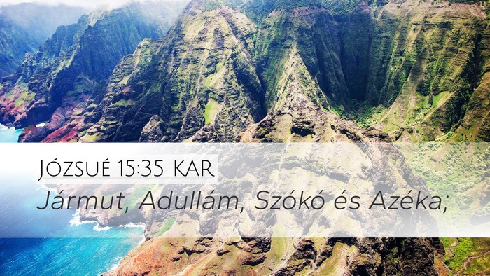 Józsué 15:35 KAR Bible Verse Image