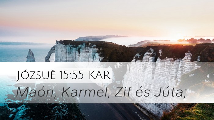 Józsué 15:55 KAR Bible Verse Image