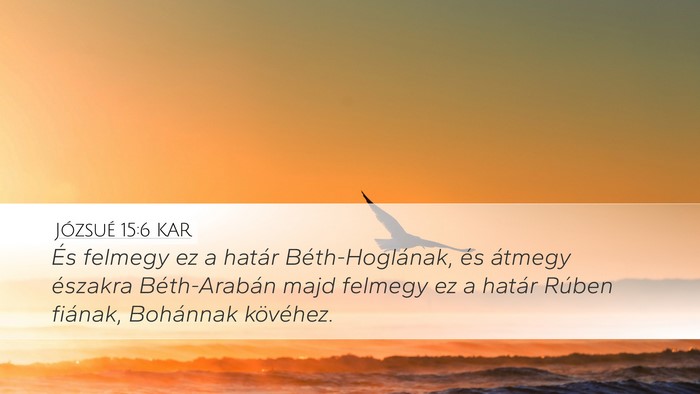 Józsué 15:6 KAR Bible Verse Image