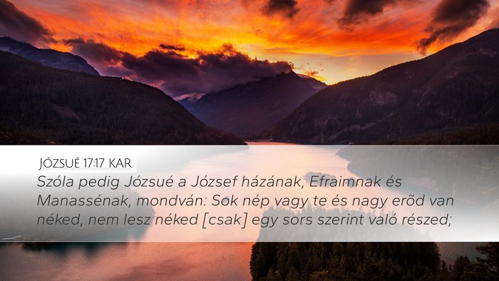 Józsué 17:17 KAR Bible Verse Image
