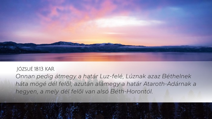 Józsué 18:13 KAR Bible Verse Image