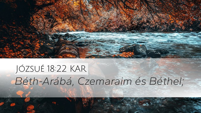 Józsué 18:22 KAR Bible Verse Image