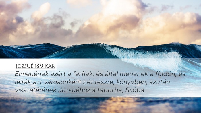 Józsué 18:9 KAR Bible Verse Image