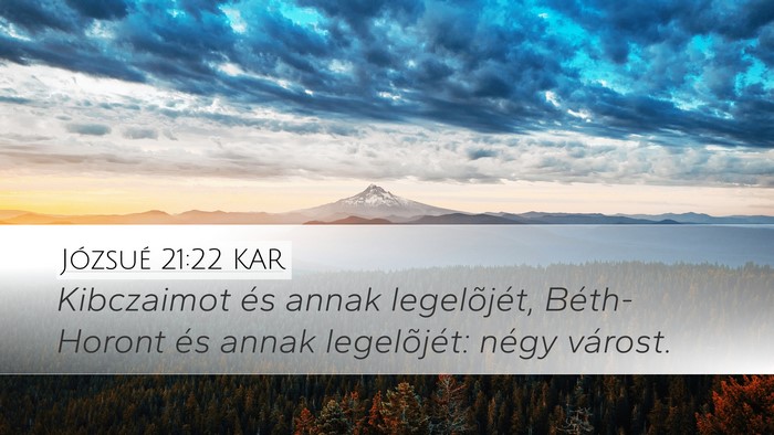 Józsué 21:22 KAR Bible Verse Image