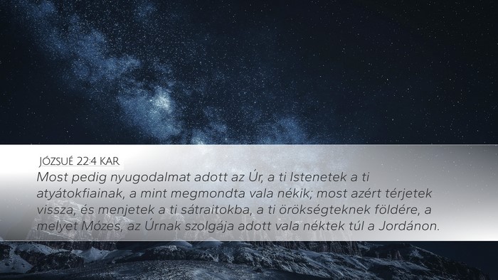 Józsué 22:4 KAR Bible Verse Image