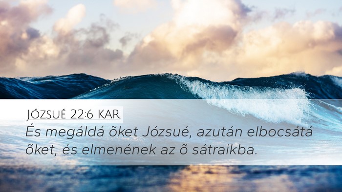 Józsué 22:6 KAR Bible Verse Image