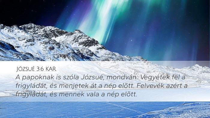 Józsué 3:6 KAR Bible Verse Image