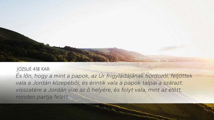 Józsué 4:18 KAR Bible Verse Image