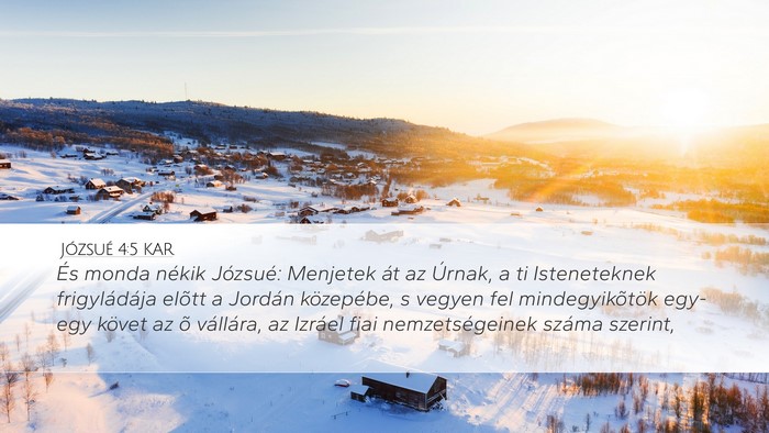 Józsué 4:5 KAR Bible Verse Image