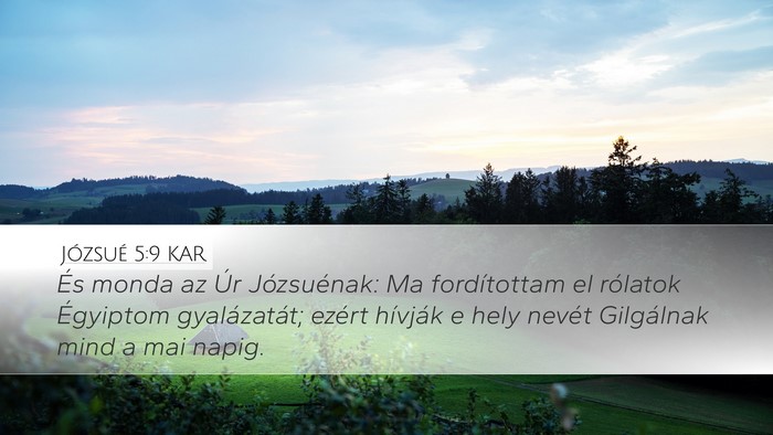 Józsué 5:9 KAR Bible Verse Image