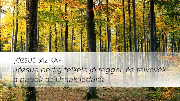 Józsué 6:12 KAR Bible Verse Image