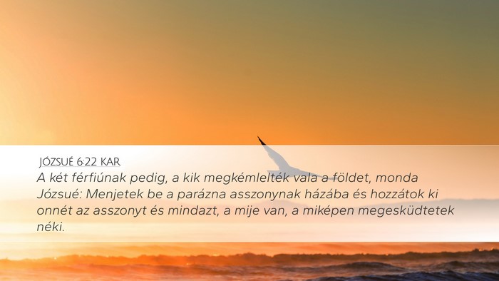 Józsué 6:22 KAR Bible Verse Image