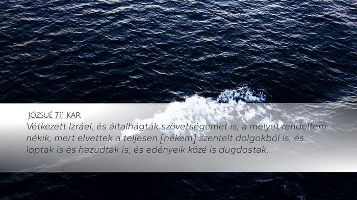Józsué 7:11 KAR Bible Verse Image