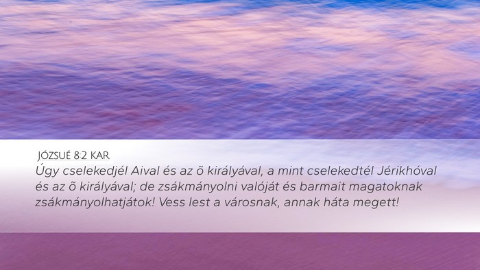 Józsué 8:2 KAR Bible Verse Image