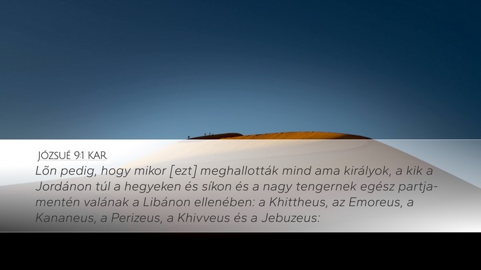 Józsué 9:1 KAR Bible Verse Image
