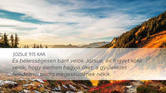 Józsué 9:15 KAR Bible Verse Image