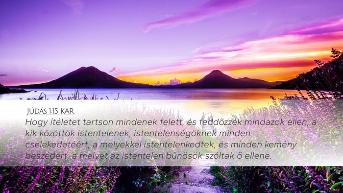 Júdás 1:15 KAR Bible Verse Image