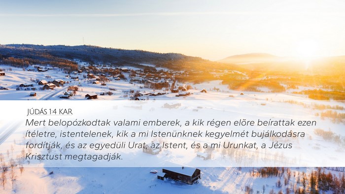 Júdás 1:4 KAR Bible Verse Image